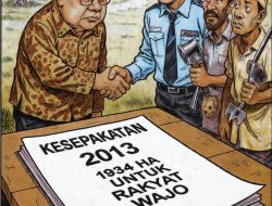 12 TAHUN LALU ADA KESEPAKATAN, PTPN XIV KEERA JANJI LEPASKAN 1934 HA UNTUK RAKYAT WAJO