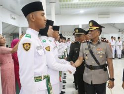 Kapolres Tanjungbalai Hadiri Pengukuhan 45 Anggota Paskibraka 2026