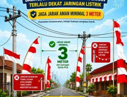 Jelang HUT RI ke-81, PLN ULP Tanjungbalai Ingatkan Warga Waspada Bahaya Listrik Saat Pasang Dekorasi Kemerdekaan