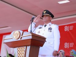 Wakil Bupati Wajo Pimpin Penurunan Bendera HUT ke-81 RI: Semangat Kemerdekaan Diwujudkan Kerja Nyata