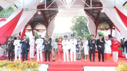 Kapolres Tanjungbalai Hadiri Upacara Penurunan Bendera HUT ke-81 RI