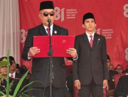 Upacara HUT ke-81 RI di Wajo, Ketua DPRD Firmansyah Perkesi Bacakan Naskah Proklamasi
