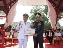 Polres Tanjungbalai Terima Penghargaan Ketahanan Pangan dari Wali Kota pada Peringatan HUT ke-81 RI
