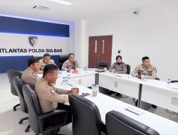 Evaluasi dan Pemantapan Layanan, Ditlantas Polda Sulbar Gelar Rapat Koordinasi Regident Secara Daring