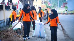 Bukan Sekadar Seremonial, Polwan Polres Luwu Bergerak Wujudkan Mako Bersih dan Indonesia Asri