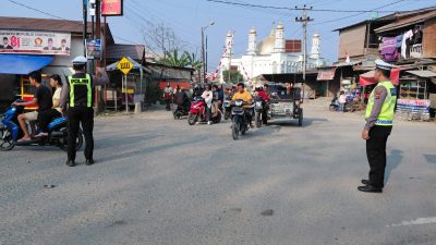 Ciptakan Rasa Aman, Satlantas Polres Tanjungbalai Rutin Gelar Patroli Sore