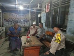 Perkuat Keamanan Lingkungan, Personel Polsek Datuk Bandar Sambangi Pos Satkamling