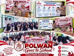 Sambut HUT ke-78 Polwan RI, Polwan Polres Luwu Hadirkan Edukasi Keselamatan dan Bijak Bermedia Sosial di Sekolah