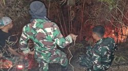 Cegah Kebakaran Meluas, Personel Kodim 1428/Mamasa Bergerak Padamkan Api