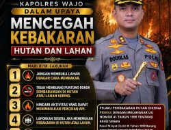 Kapolres Wajo Imbau Masyarakat Cegah Kebakaran: “Selamatkan Hutan, Jaga Masa Depan”