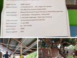 Revitalisasi SMAN 5 Wajo Rp756 Juta Jalan, Publik Wajo Minta Diawasi Jangan “Asal Cat”