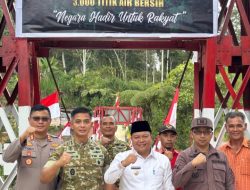 Launching Serentak 2.500 Jembatan Garuda Dan 3000 Titik Pompa Air Oleh Presiden Prabowo, Dandim 1428/Mamasa Bantu Pemda Mamasa Perkuat Infrastruktur Diwilayah
