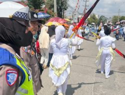Sat Lantas Polres Tanjungbalai Amankan Arus Lalu Lintas Upacara HUT ke-81 RI