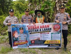 Antisipasi Karhutla, Sat Binmas Polres Tanjungbalai Imbau Warga Tidak Bakar Lahan