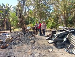 Kebakaran di Tosora Wajo, Rumah Panggung Beserta Isinya Ludes
