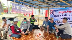 Sambut Hari Lalu Lintas Bhayangkara ke-71, Satlantas Polres Polman Gelar Bakti Kesehatan untuk Pengemudi Ojek