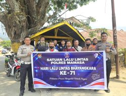 Satlantas Polres Mamasa Gelar Bakti Kesehatan Jelang HUT Lantas