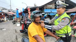 Satlantas Polres Tanjungbalai Gelar Polantas Karib: Sapa Pengendara Dan Edukasi Tertib Lalu Lintas