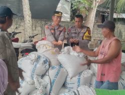 Polres Tanjungbalai Dampingi Kelompok Tani Sei Raja Olah Hasil Panen Jagung