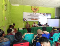 Kawal Perencanaan Pembangunan Desa, Bhabinkamtibmas Polsek Malunda Hadiri Musrenbang Desa di Salutahongan
