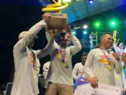 Perahu Sandeq Pendatang Baru yang Tergabung dalam Grup B yang dihuni 40 peserta, Sandeq Pelita Alam Mina Karya jadi Juara Umum