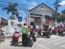 Jaga Keamanan Anak Sekolah, Satlantas Polres Tanjungbalai Terjun Langsung Atur Lalu Lintas