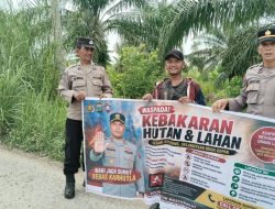 Antisipasi Karhutla, Sat Binmas Polres Tanjungbalai Imbau Warga Tidak Bakar Lahan