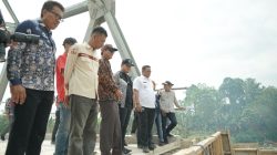 Bupati Luwu Tinjau Pembangunan Jembatan Salujambu