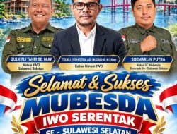 Mubesda IWO Serentak Se-Sulsel Ditetapkan 13 Oktober 2026 di Wajo, Keputusan Final